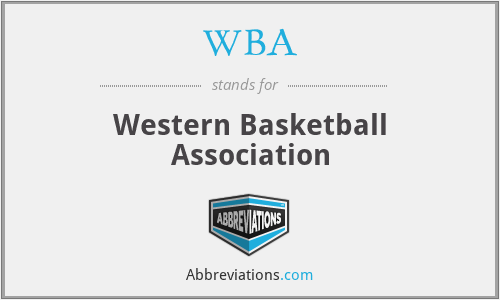 WBA - Western Basketball Association