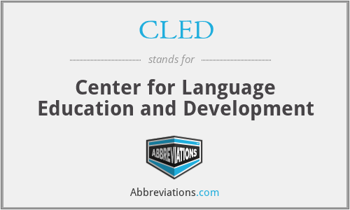 CLED - Center for Language Education and Development
