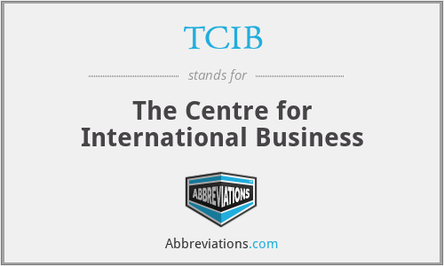 TCIB - The Centre for International Business