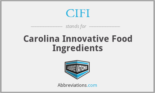CIFI - Carolina Innovative Food Ingredients