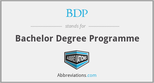 BDP - Bachelor Degree Programme