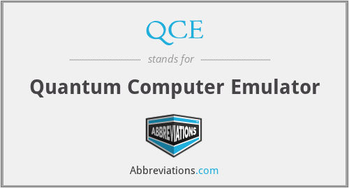 QCE - Quantum Computer Emulator