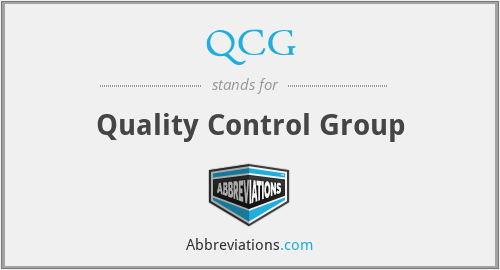 QCG - Quality Control Group