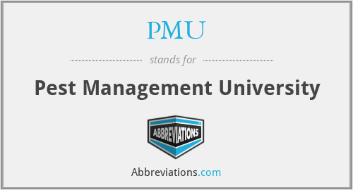 PMU - Pest Management University