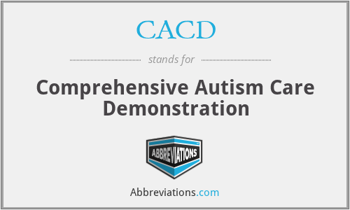 CACD - Comprehensive Autism Care Demonstration