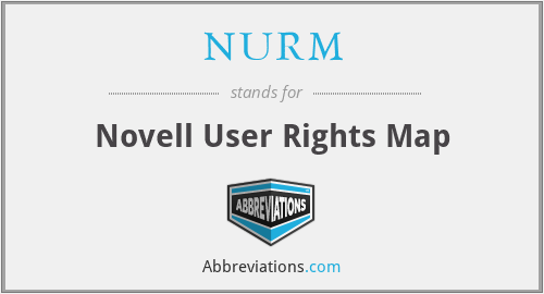 NURM - Novell User Rights Map