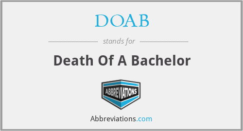 DOAB - Death Of A Bachelor