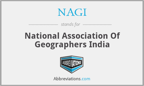 NAGI - National Association Of Geographers India