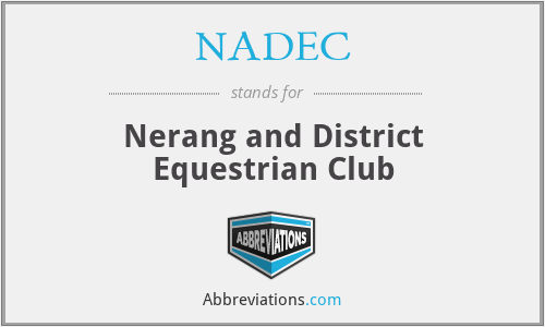 NADEC - Nerang and District Equestrian Club