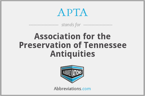 APTA - Association for the Preservation of Tennessee Antiquities