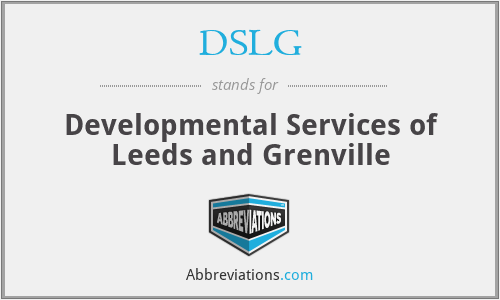DSLG - Developmental Services of Leeds and Grenville