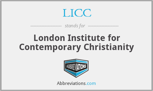 LICC - London Institute for Contemporary Christianity