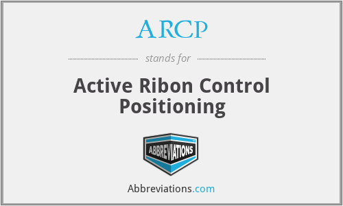 ARCP - Active Ribon Control Positioning