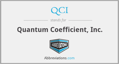 QCI - Quantum Coefficient, Inc.
