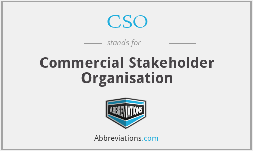 CSO - Commercial Stakeholder Organisation