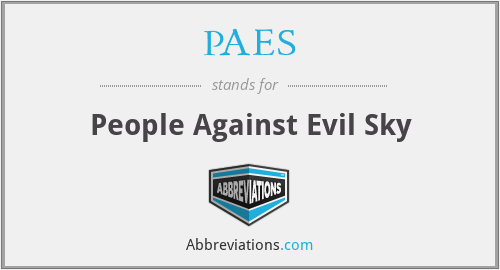 PAES - People Against Evil Sky