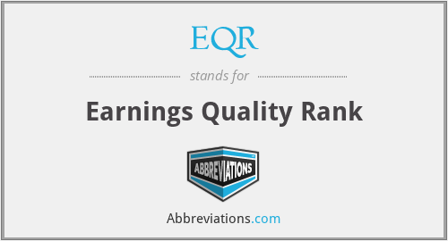 EQR - Earnings Quality Rank