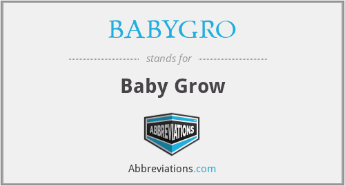 BABYGRO - Baby Grow