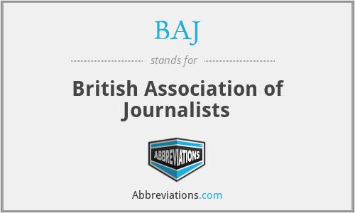 BAJ - British Association of Journalists
