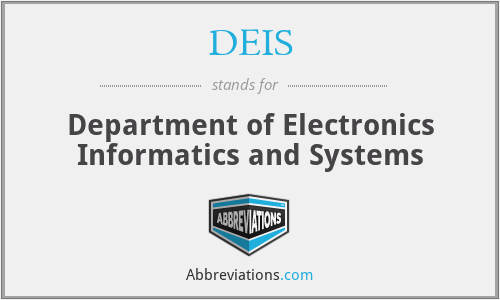 DEIS - Department of Electronics Informatics and Systems