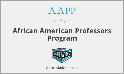 AAPP - African American Professors Program