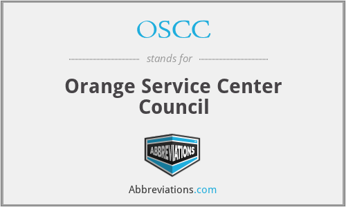 OSCC - Orange Service Center Council