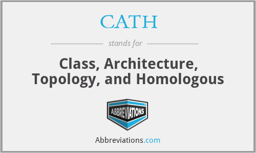CATH - Class, Architecture, Topology, and Homologous