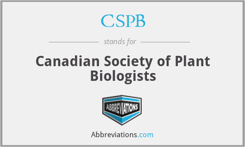 CSPB - Canadian Society of Plant Biologists