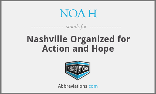NOAH - Nashville Organized for Action and Hope