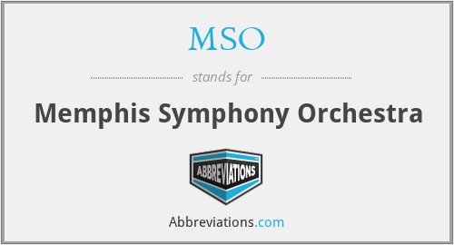 MSO - Memphis Symphony Orchestra