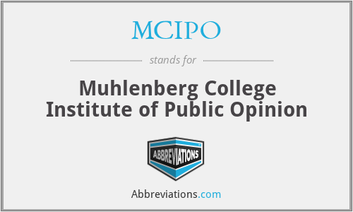 MCIPO - Muhlenberg College Institute of Public Opinion