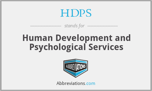HDPS - Human Development and Psychological Services