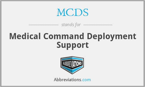 MCDS - Medical Command Deployment Support