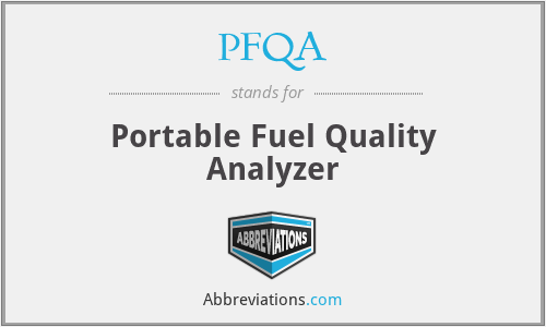 PFQA - Portable Fuel Quality Analyzer