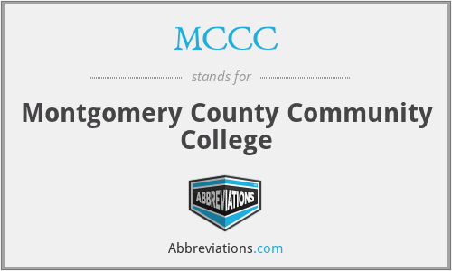 MCCC - Montgomery County Community College