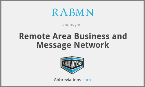 RABMN - Remote Area Business and Message Network
