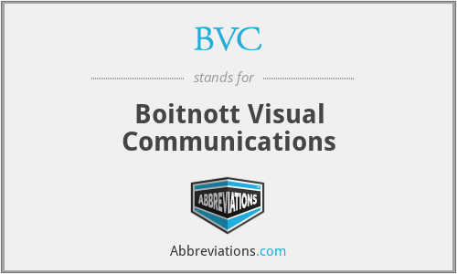 BVC - Boitnott Visual Communications