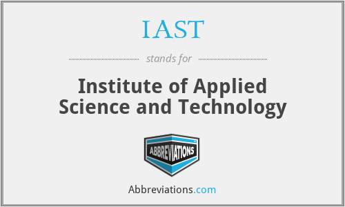 IAST - Institute of Applied Science and Technology