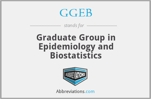 GGEB - Graduate Group in Epidemiology and Biostatistics