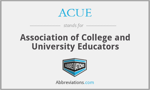 ACUE - Association of College and University Educators