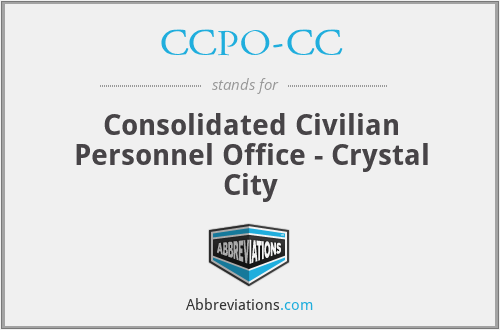 CCPO-CC - Consolidated Civilian Personnel Office - Crystal City