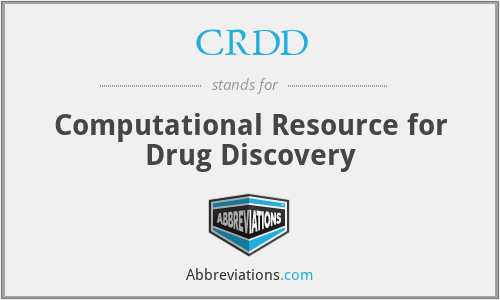 CRDD - Computational Resource for Drug Discovery
