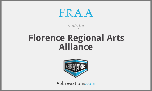 FRAA - Florence Regional Arts Alliance