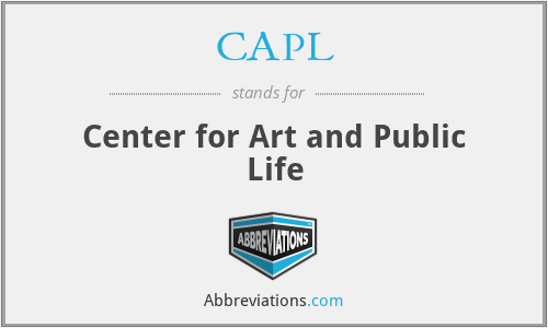 CAPL - Center for Art and Public Life