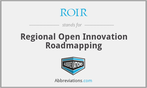 ROIR - Regional Open Innovation Roadmapping