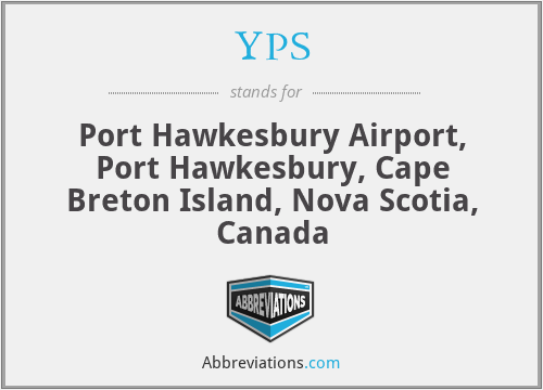 YPS - Port Hawkesbury Airport, Port Hawkesbury, Cape Breton Island, Nova Scotia, Canada