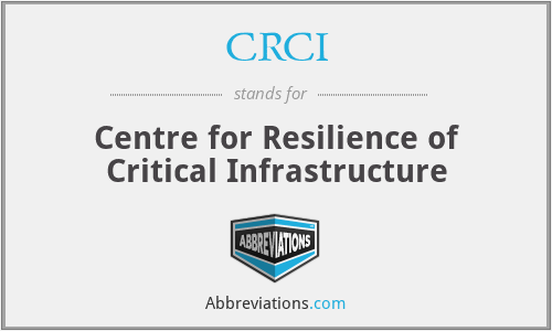 CRCI - Centre for Resilience of Critical Infrastructure