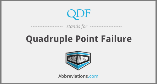 QDF - Quadruple Point Failure