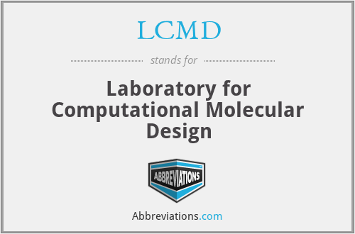 LCMD - Laboratory for Computational Molecular Design