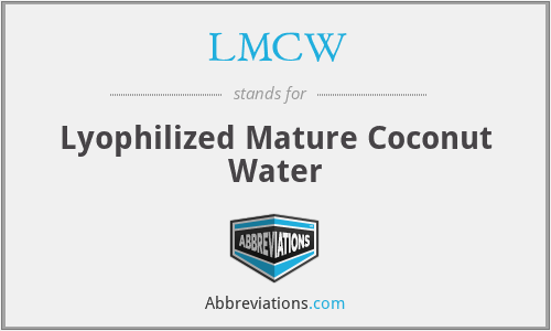 LMCW - Lyophilized Mature Coconut Water